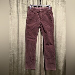 Women's Brownish Red Corduroy Flare Pants